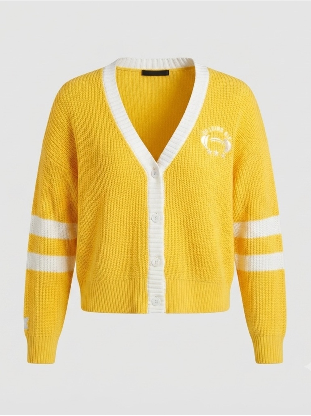 Wild Fable Yellow Cardigan Tailgate Club Sweater XS